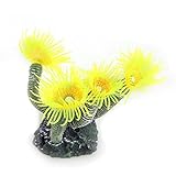 Artificial Sea Anemone Coral Resin Aquarium Decoration Fake Fish Tank Ornament Flower