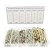 HVAZI Mixed Zinc Plated Steel Hairpin Cotter Pins Hitch pin Clips R-Clips Assortment kit