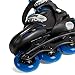 Inline Skates for Girls and Boys, Skates with Gel Wheels Adjustable Sizing for Adults and Kids, Inline Skates for Adult Female, Male, Lightweight Skates, High Bounce, Blue