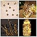 AquaVita 100 LED 33Ft Fairy String Lights. Decorative Fairy Lights for Christmas Tree, Bedroom, Patio, Garden, Party, Cafe Decoration. USB Powered Warm White String Lights with Remote & Timer. 2pcs