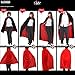 Cool Cosplay Vampire Witches Deluxe Reversible Cape Halloween (For Kids)
