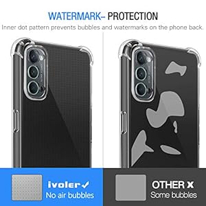 iVoler Cover per Oppo Reno 4 5G / Oppo Reno4 5G, Antiurto Custodia con Paraurti in TPU Morbido e 3 Pezzi Pellicola Vetro… - immagine 7