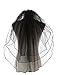 Anmor White Ivory Tulle Bridal Veils Wedding Veil Accessories AR11054(4 colors,2T/3T)
