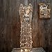 Y&K Decor Antiqued Metal Garden Angel Statues Indoor Outdoor Yard Lawn Statue Decor, 32