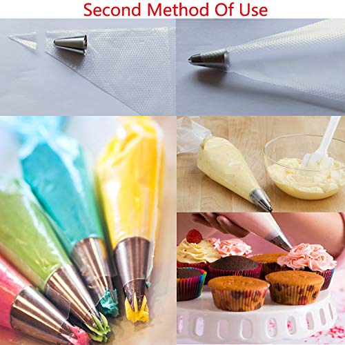 bemece 77 Teiliges Spritztüllen Set, 49 Profi Edelstahl Tüllen, 2 Adapter, 10 Einwegspritzbeutel, 2 Silikonbeutel, 2 Blütennägel usw, Backzubehör, Tortendeko - Blumen Dekorieren Backset