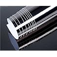 DIYAH Gloss Chrome Mirror Vinyl Car Wrap Sticker with Air Release Bubble Free Anti-Wrinkle 12" X 60" (1 FT X 5FT) (Gray)