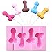 MoldFun Male Funny Shaped Silicone Mold for Bachelorette Bride-to-be Party Supplies, Used for Lollipop, Chocolate, Candy, Fondant, Jello Shot, Cake Decorating