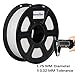 PLA Filament - 1.75 mm 3D Printer Filament White, Dimensional Accuracy +/- 0.02 mm Low Odor 3D Printing Filament, 2.2 lbs Spool 1.75 mm Filament PLA 3D Filament for Most 3D Printer & 3D Pen