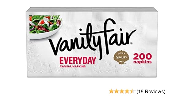 Amazon.com: Vanity Fair Everyday Napkins, 200 Count (Packaging Design May Vary): Health & Personal Care