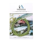 Maxcatch Tenkara Line Tapered Braided Furled Line 12/13ft (Gold,Orange,Green)