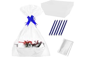 6pack Gift Basket Empty Baskets for Gifts Holiday Birthday Christmas Halloween Valentines Day And Any Occasion With Shrink Ba