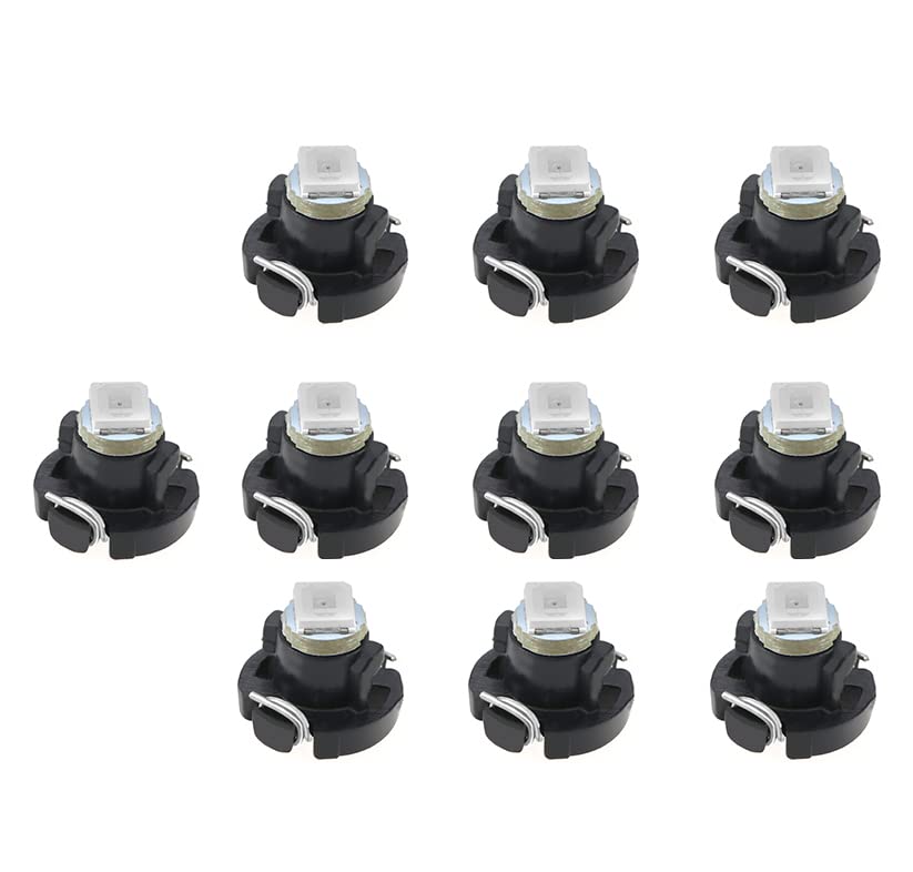 Create idea 10PCS T3 8mm Cone LED Bulb 1LED SMD1210 Chip 10LM Extremely Bright for Car Auto Dashboard Instrument Reading Gauge Panel Light 12V 6000K Blue