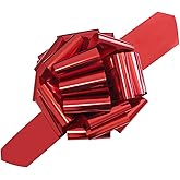 1 pc Giant Bow,Large Gift Bow,12 "Metal Giant Bow Suitable for Bicycles,Household appliances,Christmas, Parties,and Large Bow Decorations on Dining Tables (red)