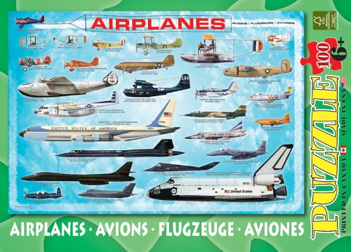 Airplanes 100 Piece Jigsaw Puzzle