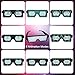 AX-BON LED Glasses,Rechargeable Toy Sunglasses can Work 8 Hours with 8 Animation Modes for Halloween Christmas and Various Parties(Green)