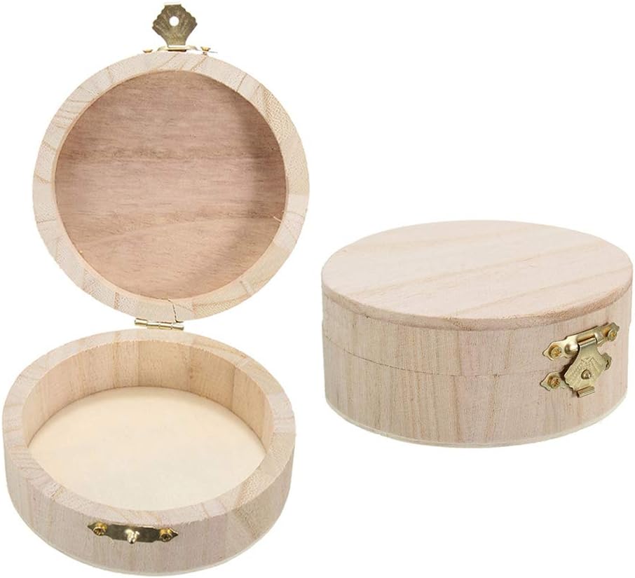 Akin - Caja de madera sin terminar, 2 unidades, caja de ...