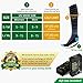 BAMS Premium Bamboo Compression Socks for Men, Women- Antibacterial 15-20 mmHg Medical Graduated Knee-High Sock with New Odor-Kill Technology for Sports, Travel, Maternity Pregnancy