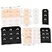 Closecret Women's Assorted Bra Back Strap Extenders With 1 to 3 Hook Optional(Combination 1)