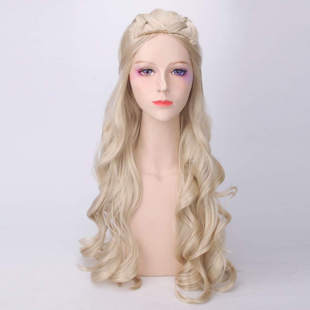 Long Light Blonde Curly Wavy Hair Princess Allura Voltron Inspired