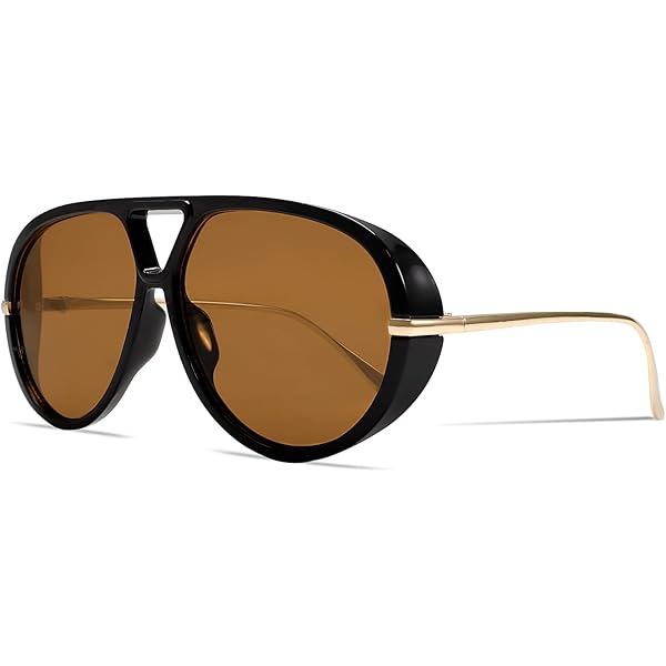GUVIVI Retro Gold Aviator Sunglasses for Women Men, 2025  display picture 3