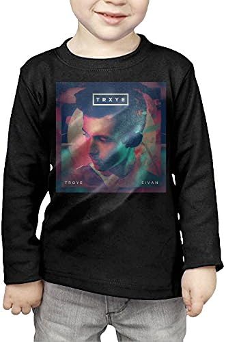 MHGJ Infant Boy's &amp; Girl's Troye Sivan Trxye Long Sleeve T-srhits 3 Toddler Black