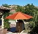 Formosa Covers 9ft 8 Ribs Outdoor Umbrella Replacement Canopy Universal Fit for Octagon Market Patio Top in Terracotta (Canopy Only)