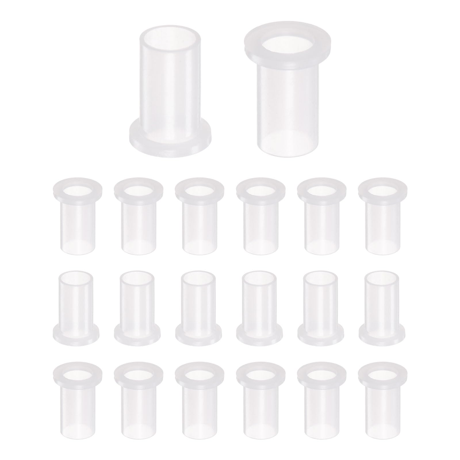 uxcell 20pcs Flanged Sleeve Bearings Plastic