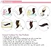 S-noilite Dip Dye Clip in Hair Extensions Ombre Two Color Long Thick Curly Wavy Straight 3/4 Full Head Synthetic Hairpiece Japanese Kanekalon Fiber Trendy Fashion (Dark Brown to Ash Blonde)