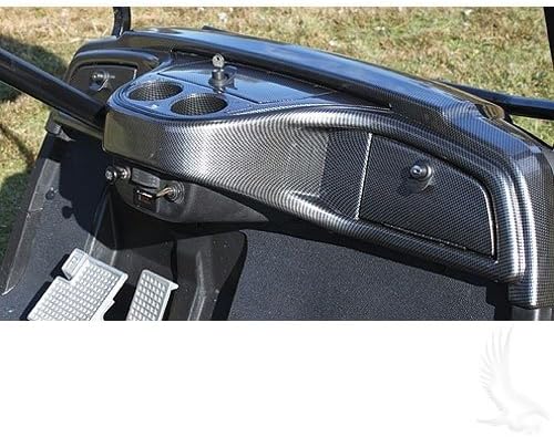 Performance Plus Carts Dash Cover Assembly for Yamaha G29/Drive | Carbon Fiber Finish with Locking Doors | Compatible with 2007-2016 Models