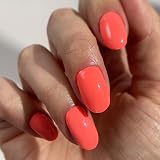 Mylee Be Yourself Gel Nail Wraps 20 Pre-Cured Neon Coral Stickers view 2