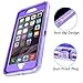 Coolden Case for iPhone 8 Plus Case Protective Glitter Case for Women Girls Cute Bling Sparkle 3D Quicksand Heavy Duty Hard Shell Shockproof TPU Case for iPhone 6s Plus 7 Plus 8 Plus, Purple