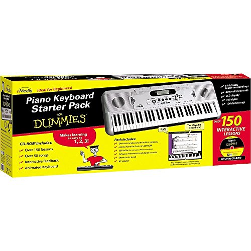 EMedia Piano Keyboard Starter Pack For Dummies (61key USBMIDI