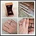HSG Black Rose Ring Tungsten Carbide 4mm Rose Gold Plated Black Matte Brushed Wedding Band