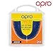 OPRO Snap-Fit Instant Level Mouth Guard – Quick Protection Mouthguard for Lacrosse, jiu Jitsu, Rugby, MMA, Boxing, UFC, Wrestling, & Football Mouthpiece – Includes Mouth Guard Case (Youth, Blue)