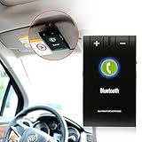 [Newest Version] Actpe Wireless Bluetooth 4.0 Multipoint A2DP Sun Visor In-Car Hands-Free Speakerphone with Clip for iPhone, Samsung, LG, HTC, Google Nexus, iPad & Android Tablet/ Cell Phones - Bluetooth in-car Speakerphone