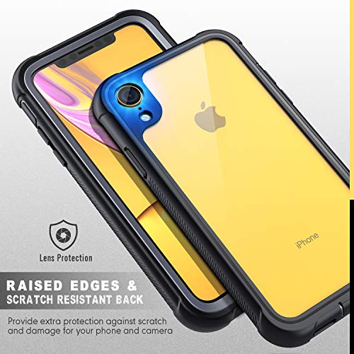 FITFORT iPhone XR Case Full Body Rugged Case with Builtin Touch