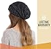 Brook + Bay Slouchy Beanie - Women's Winter Hats, Beanie Slouch Hats for Cold Weather, Oversized Beanie Knitted Hats for Women & Men Black Gray
