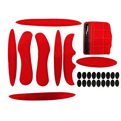 Fietshelm pad, universele set van schuimrubber, zacht, schokbestendig, gevoerd, klittenbandsluiting, helm, Eva spons… - Image 8