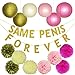 Wulagogo 15 Pcs Bachelorette Party Decorations Kit Same P Forever Banner Sign Tissue Paper Pom Poms Paper Lanterns