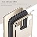 Galaxy S7 Case, TILL(TM) Wallet Case [Card Pocket] Shockproof Dual Protective Shell Rubber Bumper with Card Holder Slot Kickstand Case Cover for Samsung Galaxy S7 S VII G930 GS7 All Carrier [Gold]
