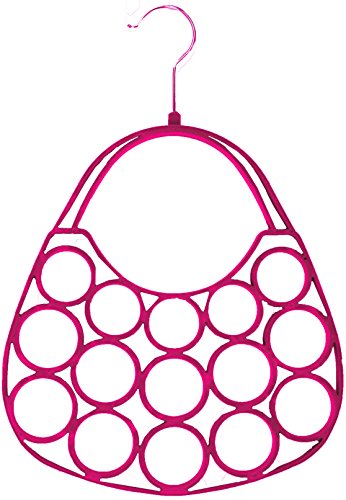 Home Basics 2PK Velvet Scarf Purse Hangers (Pink)