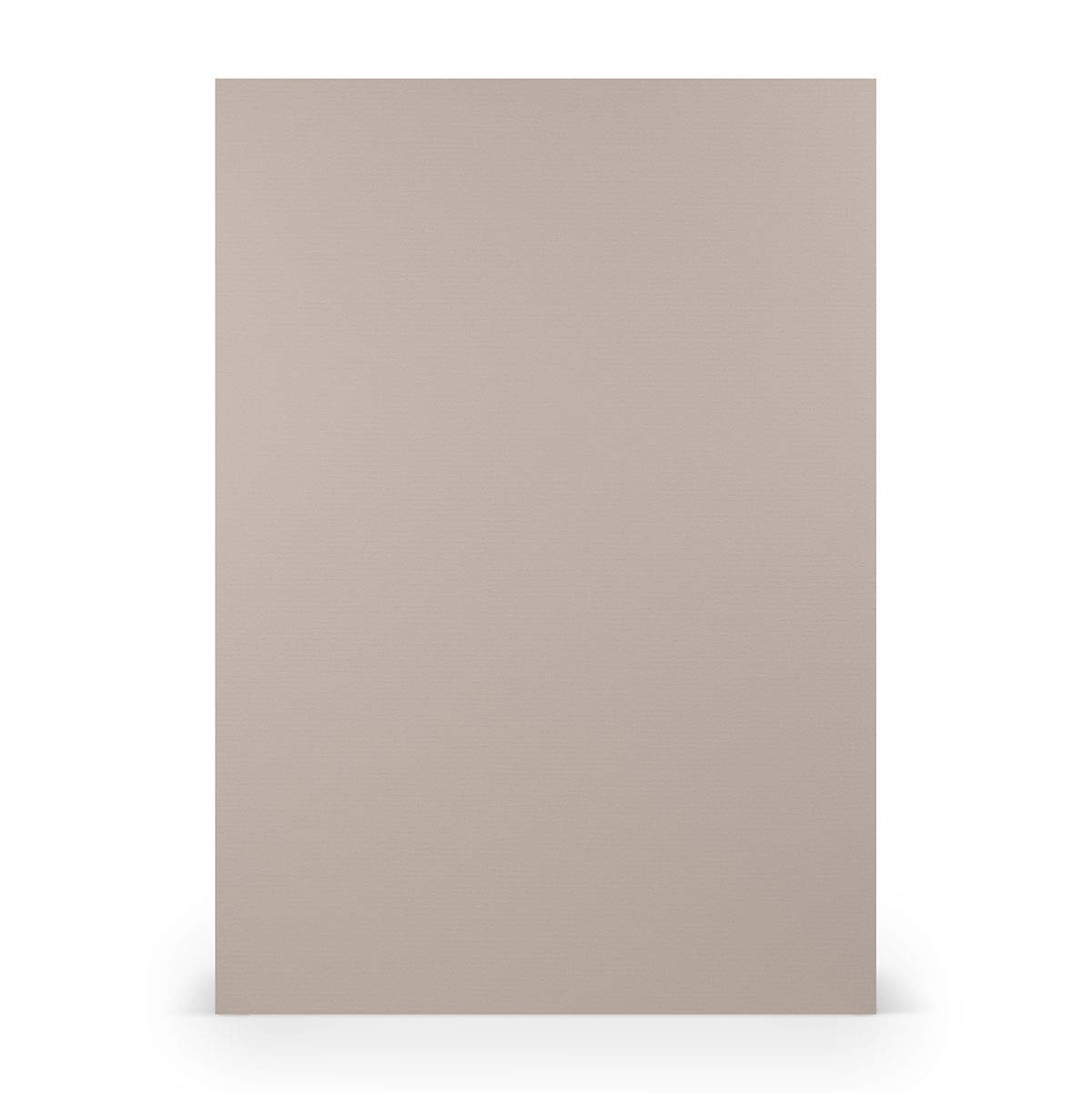Paperado PAPERADO 50x Writing paper DIN A4 taupe ribbed grey light brown mud 100 g/m² paper sheets in 29.7 x 21 cm for crafting & printing