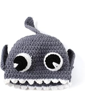 Kids Little boys Girls Knit Crochet Lifelike Antlers Hats Stretchy Beanie