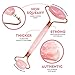 Jade Face Roller - Jade Roller for Face & Gua Sha Face Massager, 100% Natural Rose Quartz Roller – Face, Eye & Neck Rejuvenation Beauty Tools; Hand-Crafted with Squeak-Free Padding