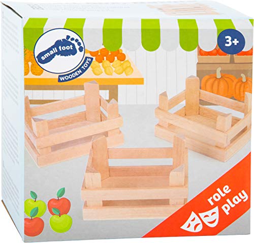 Small Foot Kleine Holzkisten Natur im 3er Set, für Kaufmannsläden oder als Dekoration einsetzbar, ab 3 Jahren, 1808… – Bild 6