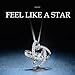 Sable Pendant Necklace with Floating Crystal, Best Ideal Gift for Girls & Women