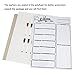 Magnetic Refrigerator Whiteboard,Weekly Menu, Meal Planner, Grocery Shopping List, Dry Erase Board, For Kitchen Fridge with 8 color Magnetic Markers (16inchx12inch, Vertical FLAT PACK)