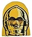 Star Wars Mens' C3PO Roll Down Mask Winter Beanie Hat