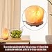 TULA Himalayan Large Pink Salt Crystal Lamp with Beautiful Amber LED Light, Wood Base