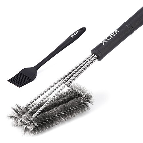 Grill Brush, XChef 18" BBQ Cleaner Brush 3 in 1 Brushes for Cleanning